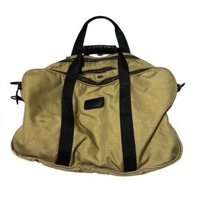 RARE Vintage Boyt Luggage Company Iowa Canvas Duffle Bag Duck Brown Black 21x15